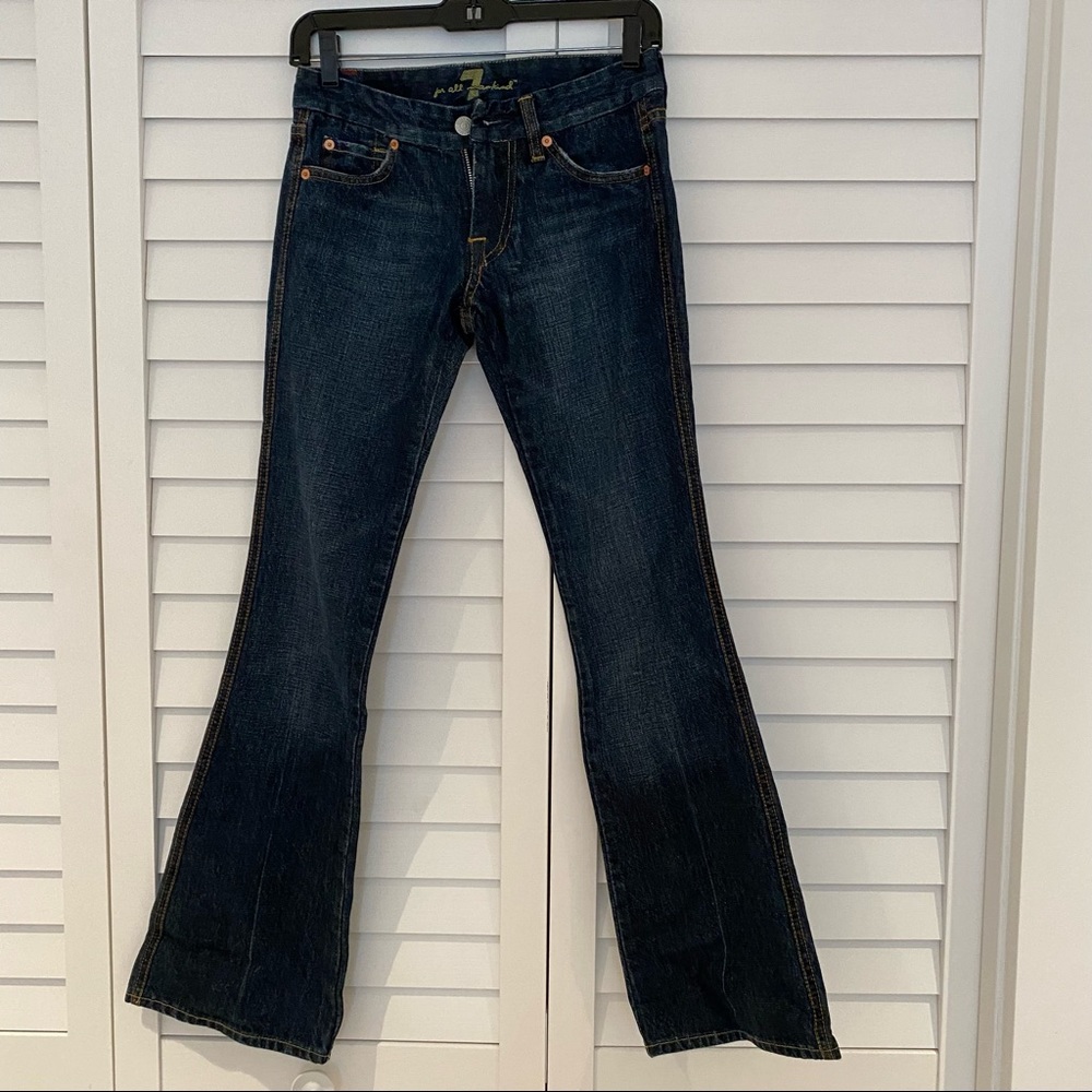 7 For All Mankind A pocket Low Rise Flare Jeans Size 26